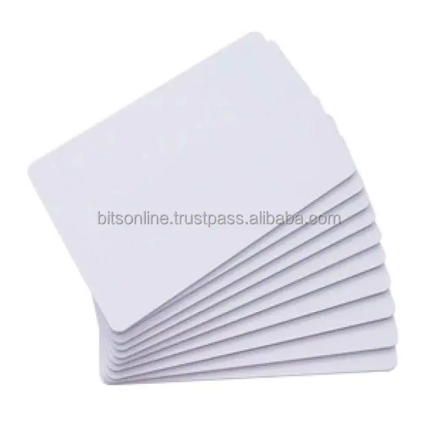 CR80 सफेद खाली प्लास्टिक पीवीसी आईडी सफेद कार्ड के लिए थर्मल प्रिंटर सफेद आईडी व्यापार रिक्त पीवीसी कार्ड