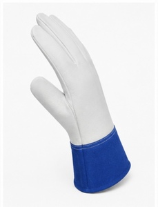 Gants de travail en cuir grainé durable, manchette renforcée, adhérence améliorée, résistants à la chaleur, antidérapants, respirants, flexibles, sans latex - Product Image 2