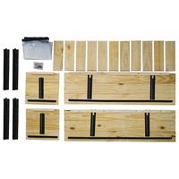 Kit de jardinière surélevée en bois avec pieds pour terrasse, jardinage extérieur, bacs à légumes en bois