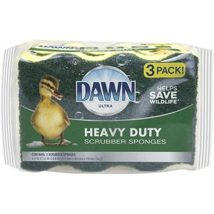 Spugne da Cucina Resistenti Verdi/Gialle, Confezione da 3 per Pulizie Intense - Product Image 1