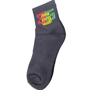 Chaussettes de sport personnalisables en pur coton pour adultes et enfants Chaussettes athlétiques mi-longues avec logo et manchette pour le sport quatre saisons - Product Image 1
