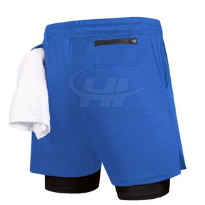 Fitness Gym Shorts Casual <b>Mid</b> Waist Durable Quick Dry Spandex/Polyester Solid Color High Quality Best Price - Product Image 3