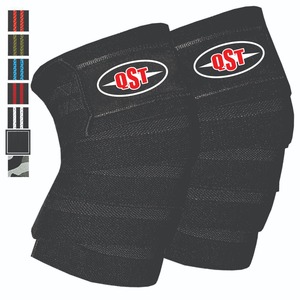 Genouillère de haute performance avec enveloppe élastique, en nylon, et grip antidérapant pour la musculation et le soutien athlétique - Product Image 3