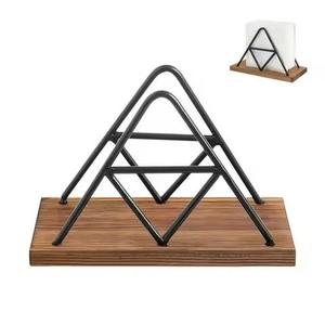 Nouveau Distributeur de Serviettes en Métal Multifonctionnel Écologique Gravé au Laser à 2 Compartiments pour Maison, Hôtel, Mariage, Utilisation sur Table - Product Image 5