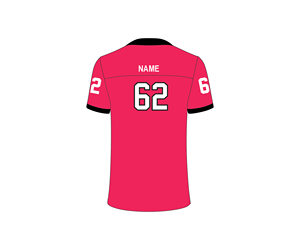 Ensemble d'uniformes de football personnalisés pour adultes unisexes, style vintage Rams, en polyester sublimé, maille à manches courtes, avec broderie en twill - Product Image 3
