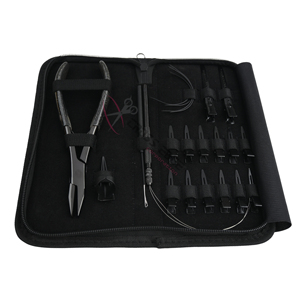 ชุดอุปกรณ์ต่อผมพร้อมเครื่องหนีบผมแบบปลายแบน ที่หนีบแบ่งผม แหวนแยกผม ห่วงเกี่ยวผม อุปกรณ์เสริมสวยสำหรับร้านทำผม - Product Image 1