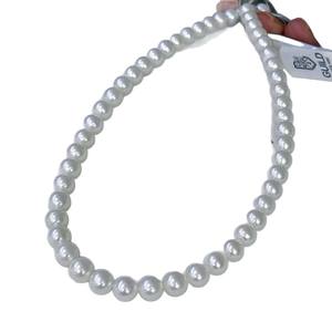 Collier en perles d'eau douce de 8-9 mm en gros avec boucle en argent S925, collier de beauté impeccable - Product Image 5