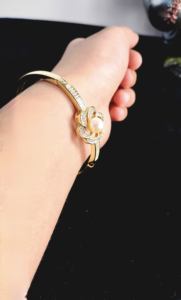 Gold Plated Freshwater Pearl <b>Bracelet</b> with American Diamond Flower Design – Luxury CZ Pearl <b>Bracelet</b> for Women - Product Image 5