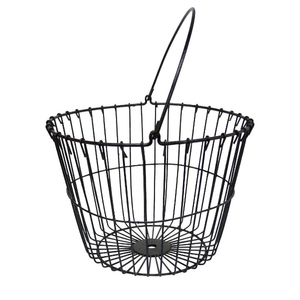 American Style Black Powder Coating Iron Wire <b>Basket</b> <b>Rectangle</b> Shape Custom Size for Kitchen Tabletop <b>Storage</b> <b>Basket</b> - Product Image 5