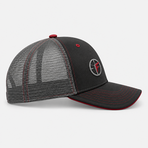 หมวกแก๊ป 4FORCE ทรง Trucker 6 แผง ตาข่ายปักโลโก้  สำหรับผู้ใหญ่  ใส่ได้ทุกเพศ  ปรับขนาดได้  สีดำ แดง เทา  มีจำหน่ายแล้ว - Product Image 5