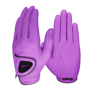 Gants de golf pas chers en cuir Cabretta, logo personnalisé, emballage, paume souple, pour hommes et femmes, sport, blanc, droit, gauche, OEM, couleur, caractéristiques, matériau - Product Image 1
