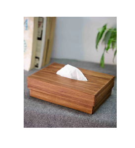 Boîte à mouchoirs en bois naturel personnalisable en gros, design simple en bois pour hôtels, restaurants, usage domestique et en cuisine - Product Image 5