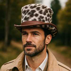 Australian Style Cowhide Handmade Leather Steampunk Top <b>Hat</b> outdoor cowboy <b>hat</b> Braided <b>band</b> cowboy <b>hat</b> - Product Image 2