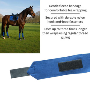 Bandages en polaire de qualité supérieure pour chevaux, bandages d'équitation, vente en gros à prix avantageux, bandages pour chevaux - Product Image 3