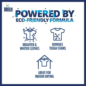 Breeze 1.5kg Détergent à lessive liquide Recharge Power Clean Formula pour un nettoyage en profondeur et des vêtements frais et sans odeur - Product Image 4