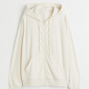 Sweat-shirts à capuche oversize en molleton de coton épais pour femme, couleur unie, hiver, décontracté, manches longues - Product Image 1