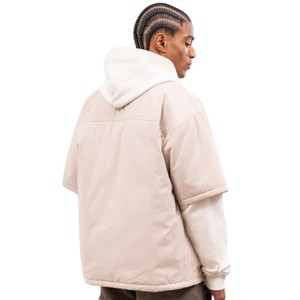 Chemise rembourrée à manches courtes pour homme, légère, décontractée, style streetwear, coupe ample, tendance, respirante, pour tous les jours - Product Image 6