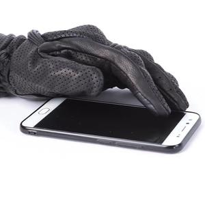 Gants de moto universels en cuir pleine main, de protection pour la course, respirants, compatibles écran tactile, HIKE IMPEX Factory - Product Image 3