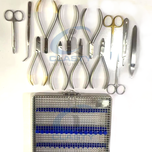Ensemble d'instruments chirurgicaux dentaires en acier inoxydable, outils manuels pour usage clinique, classe I, couleur argent, CLASTY INSTRUMENT - Product Image 2