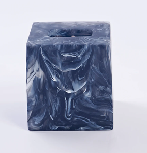 Caja de pañuelos cuadrada de resina epoxi de lujo, rectangular, ecológica, hecha a mano, multiusos, soporte para pañuelos de resina, la más vendida. - Product Image 6