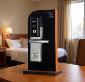 Serrure de porte électronique intelligente TES 302 SSB Silver Smart Hotel Lock, finition noire, RFID, pour hôtels, complexes hôteliers, chambres d'hôtes - Product Image 5