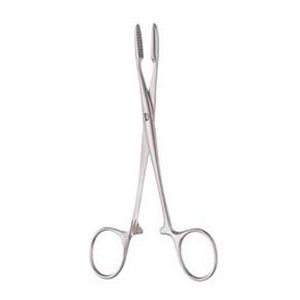 Pinzas para suturas tipo Pean, modelo 12 cm, con puntas dentadas, agarre atraumático, instrumento quirúrgico de acero inoxidable - Product Image 4