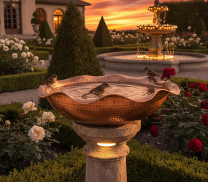 Bain d'oiseaux artisanal pour hôtel et restaurant, design élégant, mangeoire à oiseaux, accessoires de jardin, design unique. - Product Image 5