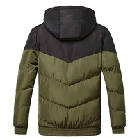 Veste d'hiver matelassée pour homme, en duvet alternatif, fermeture éclair, coupe classique, vêtements d'extérieur