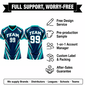 Camiseta de Béisbol de Primera Calidad con Cuello en V, Manga Corta, Impresión Sublimada, Absorbe la Humedad, 100% Poliéster, Diseño con Nombre de Equipo, Unisex para Adultos - Product Image 2