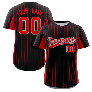Custom Yellow Sky Blue Pinstripe Button Up <b>Baseball</b> Jersey Sublimation Team Uniform Moisture Wicking Polyester OEM ODM - Product Image 4