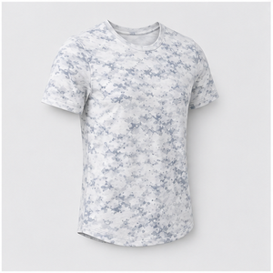 Camiseta de Manga Corta para Hombre con Estampado de Camuflaje Blanco Ártico Personalizado MTS-CAMO-0008 - Product Image 4