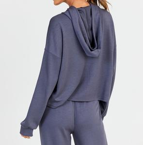 Sweat à capuche décontracté personnalisé en coton de haute qualité 400 GSM pour femmes - Product Image 6