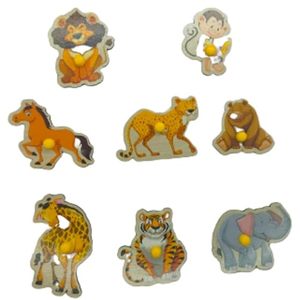 Rompecabezas de Animales Jagan para Niños, Juego de Aprendizaje con Tablero de Rompecabezas de Animales de Madera Ecológica - Product Image 3