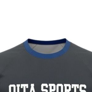 Unisex Charcoal Gray Orange Sublimation Netball <b>Shirt</b> <b>Polyester</b> Athletic Sports Jersey Side Panel Team Wear Apparel - Product Image 3