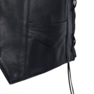 Chaleco de Cuero Genuino de Oveja de Primera Calidad 2025 para Motociclistas, Hombres/Mujeres, Venta al Por Mayor, Chaqueta de Cuero para Hombre - Product Image 5