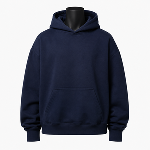 Sudadera con Capucha Oversize para Hombre, Personalizable, de Algodón y Felpa, Estilo Urbano, Informal, Fabricante Mayorista - Product Image 1