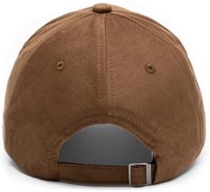 Gorra de Béisbol Marrón de 6 Paneles Ajustable para Hombre, Estilo Casual, Color Sólido, Hilo de Algodón, para las Cuatro Estaciones - Product Image 3