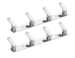 Stainless Steel <b>Cloth</b> Hook Wall Mounted Heavy Duty Hanger Anti Rust Clothes Hook <b>Rack</b> Multipurpose Organizer Bathroom Kitchen - Product Image 2