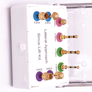 Kit de Elevación de Senos de Abordaje Lateral de Gran Venta para Cirugía de Implantes Dentales con Herramientas de Control de Profundidad y Brocas de Paro - Product Image 5