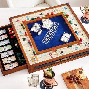 Jeu de société Monopoly en bois fait main, qualité supérieure, jeu éducatif familial, commande en gros - Product Image 1