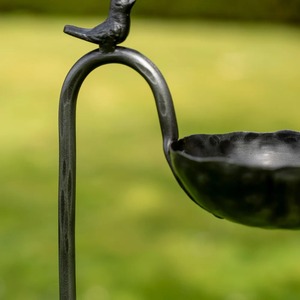 Mangeoire à oiseaux décorative en métal à suspendre pour jardin, terrasse, décoration d'intérieur - Product Image 2