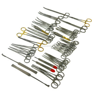 ชุดเครื่องมือผ่าตัดสัตว์แบบแมนนวล WORLD PRECISION SURGICAL ทำจากสแตนเลส สำหรับการผ่าตัดทั่วไป 141 ชิ้น สำหรับสุนัขและแมว - Product Image 1