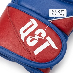 ถุงมือ MMA แบบขายส่งสั่งทำได้สำหรับผู้ชายและผู้หญิง ถุงมือแบบครึ่งนิ้ว วัสดุ PU สายรัดข้อมือปรับได้ อุปกรณ์ต่อสู้ ผลิตโดยโรงงาน - Product Image 2
