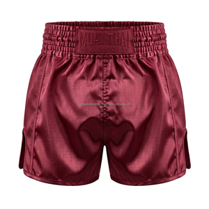 Shorts de boxe Muay Thai personnalisés par sublimation, usine OEM, vente en gros, shorts d'entraînement vierges, vêtements de combat, 100% polyester, durables, unisexes - Product Image 6