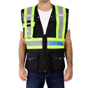 Gilet de sécurité réfléchissant personnalisé pour les travailleurs du bâtiment, de l'exploitation minière et de l'ingénierie - Product Image 1