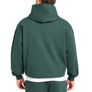 Mens Dark Green Hoodie Tracksuit <b>Set</b> <b>Matching</b> Sweatpants <b>Jogger</b> Pants Two Piece Casual Sportswear Streetwear Pullover Hooded - Product Image 6