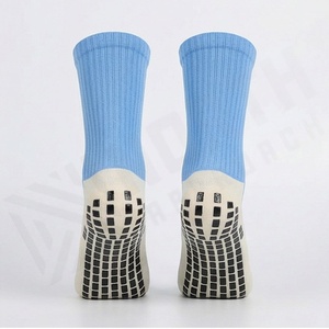 Crew <b>Socks</b> Solid Light Blue 100% Cotton Breathable Knitted Adult Summer Casual Daily Wear - Product Image 2