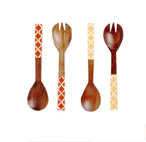 Best-seller en Inde - Ensemble de service pour salade, écologique, compatible lave-vaisselle, ustensiles pour salade, cuisine à domicile, fabriqué en Inde - Product Image 6