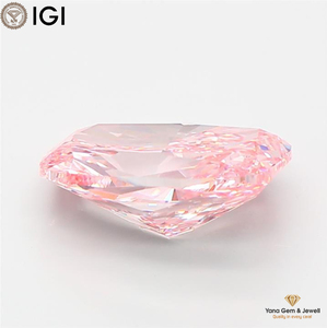 เพชร VS1 ความใสระดับ Clarity รูปทรงคุชชั่น สีชมพูแฟนซีสดใส พร้อมใบรับรอง IGI เพชร CVD ผลิตในห้องปฏิบัติการ น้ำหนัก 3.00 กะรัต เหมาะสำหรับเครื่องประดับแบบสั่งทำ - Product Image 4