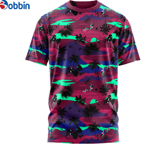 Camiseta Sublimada Personalizada para Hombre, Cuello Redondo, Manga Corta, Corte Regular, Material Antiencogimiento de Spandex/Poliéster, Estilo Único - Product Image 4